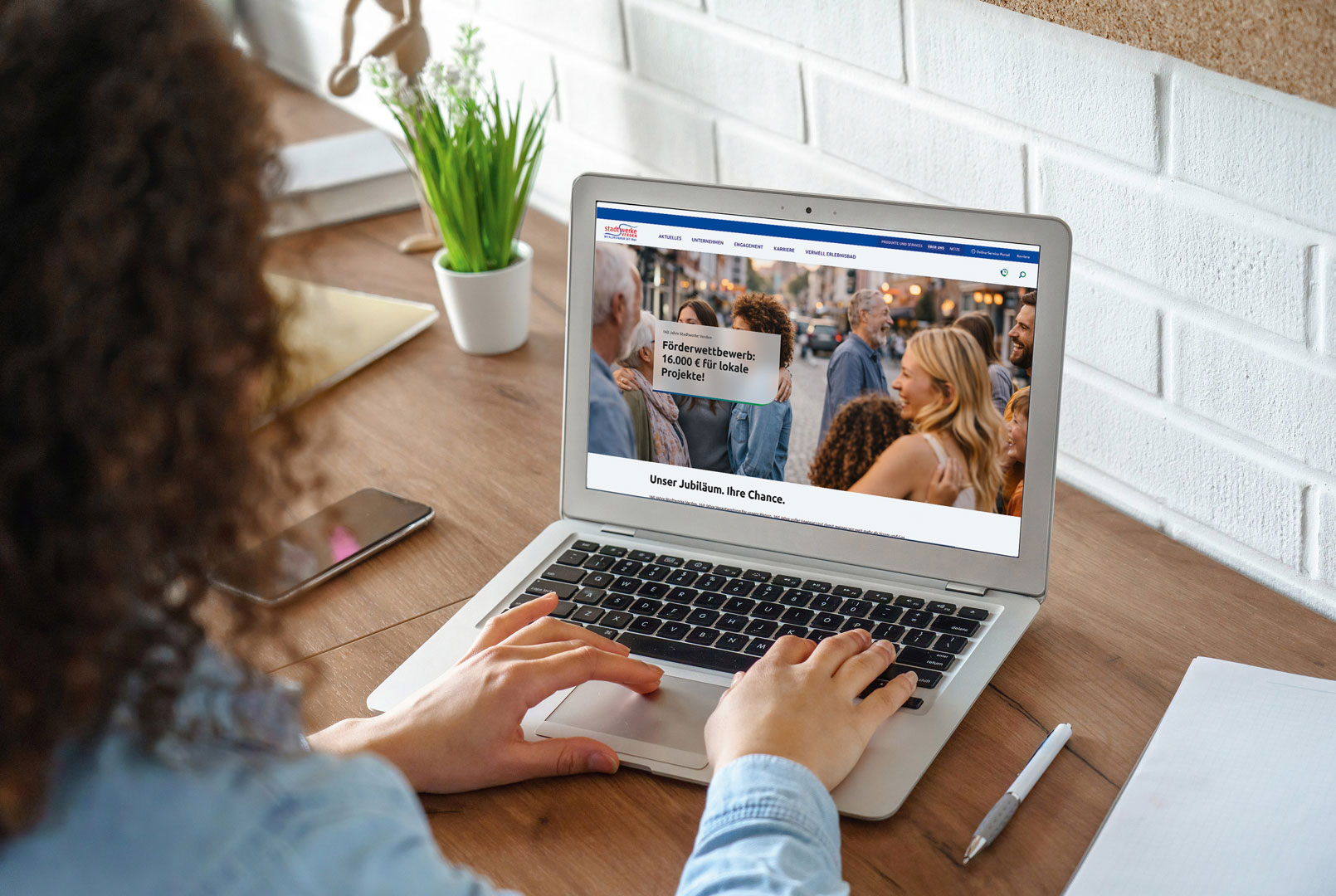 Jubiläums-Förderwettbewerb Landingpage