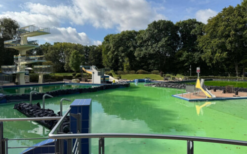 Wie das Freibad in den Winterschlaf fällt