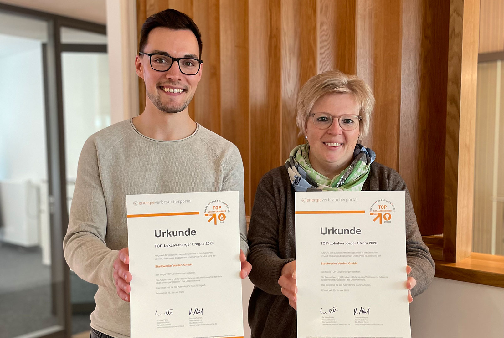 Bestnoten für Stadtwerke